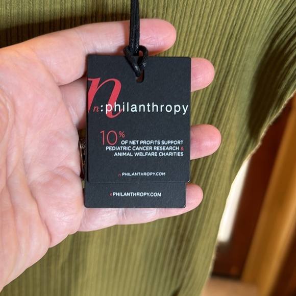 n:PHILANTHROPY Langley Olive Bodysuit Size Small - Picture 9 of 11